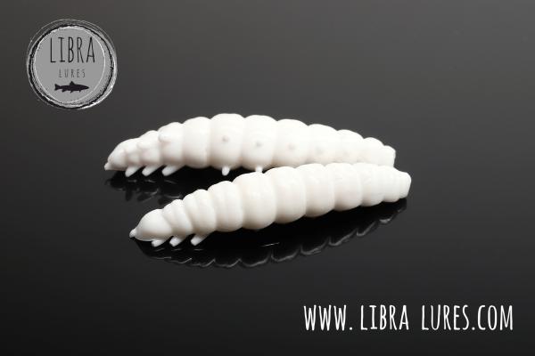 Libra Lures, Larva- Multi Cheese 125, 5x25mm,White,001